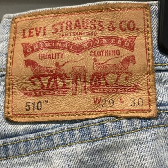Levi's 510 Light Blue Jeans Skinny Size 29 - Picture 10 of 15